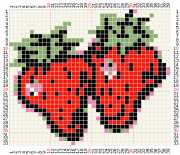 pattern Plants Strawberries