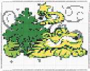 pattern Plants Trees Animals Holidays New Year