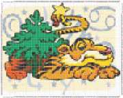 pattern Plants Trees Animals Holidays New Year
