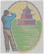 pattern People Men Architecture Buildings Countries China
