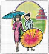 pattern People Women Architecture Buildings Countries China