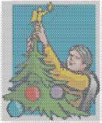 pattern People Men Plants Trees Holidays New Year